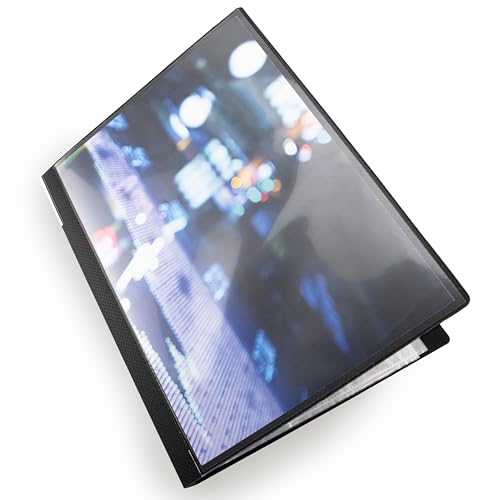 Rapesco 0909 20-Hüllen-Präsentations-Sichtbuch, A4, Schwarz