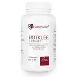 FürstenMED® Rotklee Kapseln Hochdosiert mit 500mg Rotklee-Extrakt (40mg Isoflavone) mit Hopfen, 120 Kapseln, Laborgeprüft, Vegan & ohne Zusatzstoffe