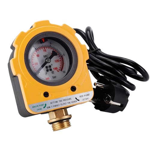 Manometer, Druckregler für Pumpe, automatisch, 10 bar, Druckpumpe, intelligenter Regler für Wasserpumpe (EU-Stecker)