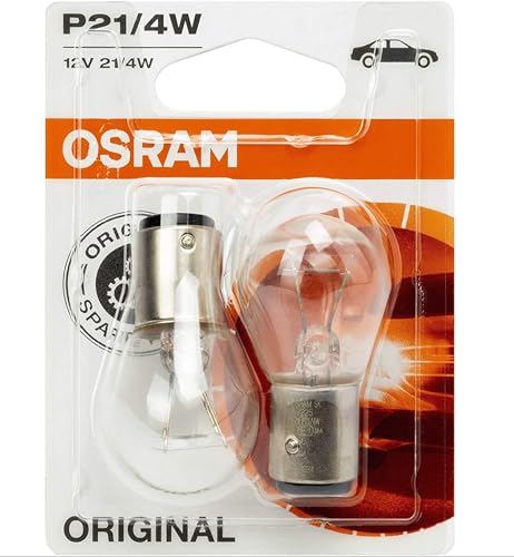 OSRAM Original Sonderlampe - Glühlampe,12V P21/4W Halogen Zusatzlicht 7225-02B im Doppelblister