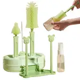 usefulbeauty Babyflaschen Reinigungsset - Silikon Reise Flaschenbürsten Set Mit Aufbewahrungsbox,Sauger Strohhalm Reinigungswerkzeug Für Trinkflaschen Lebensmittelbehälter Gläser