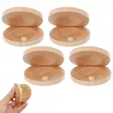 Kastagnetten Holz Finger, Kastagnetten, 4 Stücke Fingerkastagnetten, Fingerkastagnetten für Kinder, Kastagnetten Holz Schlagzeug für Kinder,Party, Mädchen, Jungen,Musikalische Klassenzimmer