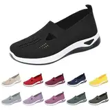 Generisch Walkingschuhe Damen Leicht Weite H Vermascht Orthopädische Schuhe Sommer Atmungsaktive Lässige Komfort Laufschuhe Bequeme Outdoor Sommerschuhe Turnschuhe