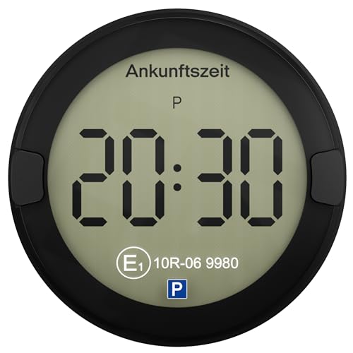 OOONO P-DISC NO2 - Elektronische Parkscheibe mit Zulassung fürs Auto - Automatische Digitale Parkscheibe Elektrisch mit Zulassung vom KBA nach StVO - Elektrische Parkuhr Auto zugelassen