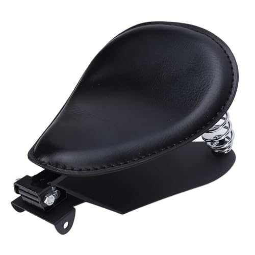 Motorrad -Solo -Sitz mit Federhalterungs -Kit, Kunstleder Starker Unterstützung Universal Fit Motorcycle -Sitz, Stilvoller Look, Einfache Installation Motorradsitz für Retro