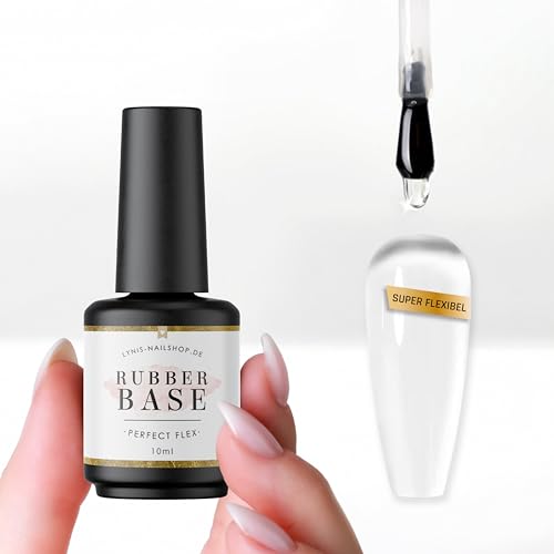 Rubber Base Gel Perfect Flex 10ml Flasche · Flexibles Rubber Aufbau Gel Clear LED/UV & Grundiergel · Lynis-Nailshop.de