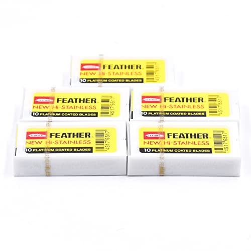 Feather Double Edge Blades, 50 Count Basic