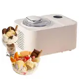 Hausgemachte Eismaschine, 1,2 l große Kapazität, automatische Eismaschine mit LED-Anzeige, Gelato-Sorbet-Frozen-Joghurt-Maschine