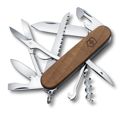 Victorinox Schweizer Taschenmesser Huntsman, Multitool, Swiss Army Knife mit 13 Funktionen, Klinge, Korkenzieher, Dosenöffner