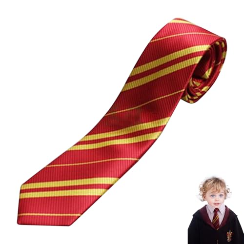 LILIKAI Harry Krawatte,Kinder Krawatte Jungen,Zauberer Kostüm Accessoires,Magier Kostüme Tie,Cosplay Costume Faschingskostüm Kinderkrawatte,Krawatten für Erwachsene Kind Halloween Karneval (Rot)