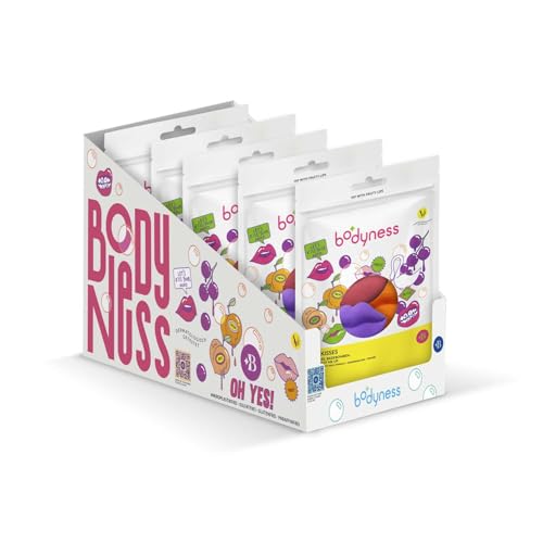 CRAZE BODYNESS Bade-Kisses XXL Pack - 30 lippenförmige Badebomben, Badekugeln für Hautpflege und Entspannung mit Kakaobutter und Aroma, 30x 40g