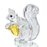 H&D Hyaline&Dora Kristall Tier Mini Eichhörnchen Sammlerartikel Figur Glas Skulptur Briefbeschwerer Tisch Ornament Dekoration