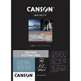 CANSON INFINITY EDITION ETCHING RAG, C400110599, Digital Fine Art Papier, MAßE 12,7cm X 17,8cm, 25 Blatt, 310g/m2