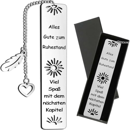 Ruhestand Geschenk, Lesezeichen Metall, Abschiedsgeschenk Kollegen, Ruhestand Geschenk, Happy Retirement, Renteneintritt Geschenk Frau, Personalisierte Lesezeichen, Für Lehrer Freunde Kollegen