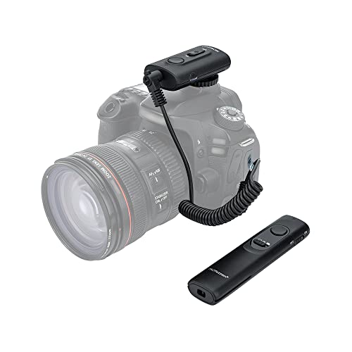 PROfezzion 165ft Drahtloser Fernauslöser für Canon EOS R8 R10 R7 R RP R6 R6 Mark II 2000D 1300D 90D 80D 70D 60D 77D 850D 800D 760D 750D 700D 650D 600D 550D 250D 200D 100D M6 Mark II M5 und mehr