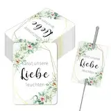 100 Stück Schilder für Wunderkerzen Halter Wunderkerzen Hochzeit Deko Gastgeschenke Hochzeit Liebe Leuchten Gastgeschenke Hochzeit für Wunderkerzen und Knicklichter