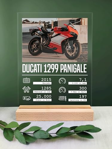 Motorrad Geschenk personalisiert - Acryl Geschenk - Definition: Motorrad Quartett - Motorrad Geschenke, Motorrad Geschenke Für Frauen, Motorrad Geschenke Für Männer, Biker Geschenk, Geschenk für Biker
