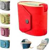 Xebular The Cash Wrap Wallet, Leder-Geldbörse, Organizer, schneller Geldzugriff, Geldhalter für Bargeld, einfache Reisebrieftaschen, handliche Geldbörsenbänder mit Magnetverschluss, kleine, kompakte