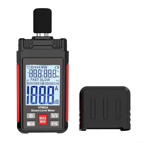 LCD Geräuschmesser HT602A mit Temperatur- und Feuchtigkeitsmessung für genaue Schallpegelerkennung