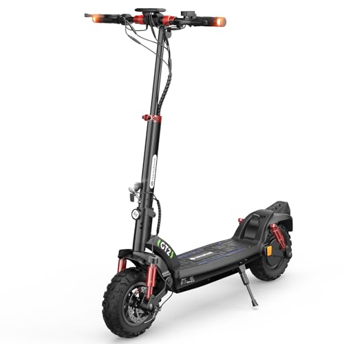 E Scooter Offroad mit Straßenzulassung, 11 Zoll MAX 80KM Reichweite E Roller, Faltbarer E-Scooter mit Duale Aufhängung, Blinker und APP,Electric Scooter Erwachsene für Stadt und Land Pendeln