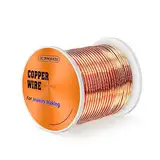 UCINNOVATE 99,9% Kupferdraht, 16 Gauge Soft Copper Wire 127 Feet / 39m, 1 lb Spule reinen Kupferdraht für die Schmuckherstellung, Bare Copper Wire für Electroculture Gartenarbeit Pflanzen