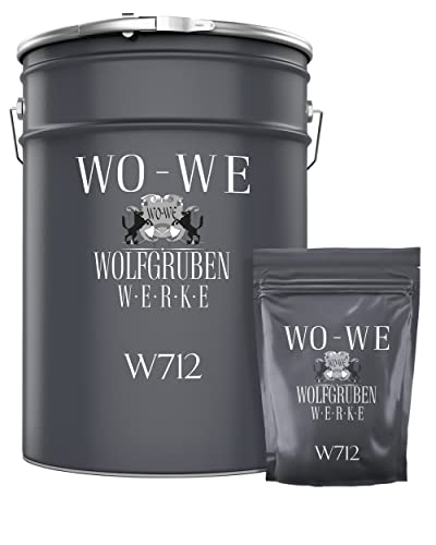 WO-WE 2K Fliesenlack MATT Kieselgrau RAL 7032 Boden Wand Fliesenfarbe Bad Küche - 2,5Kg