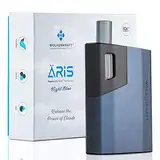 WOLKENKRAFT ÄRiS Premium Vaporizer | ECA-Konvektionstechnologie | Einfache Reinigung | Ausziehbares Glasmundstück | Hochwertig + effizient *Nachtblau*