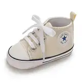 Sehfupoye Baby Mädchen Jungen Turnschuhe Kleinkind Schuhe Canvas Erste Wanderschuhe Neugeborene Anti-Rutsch Prewalker Turnschuhe für 6-12 Monate