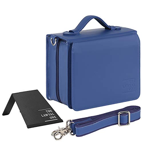 LAWYAL ONE The Tasche Für Den Habersack/Sartorius Blau Inkl. Integriertem Federmäppchen, Lesezeichen, Buchstütze/Ständer, Kunst-Leder - Die Schutz-Hülle Für Deine Gesetze