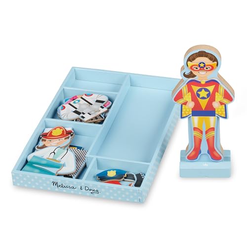 Melissa & Doug 15164 Magnetic Pretend Play - Julia , Pretend Play Toy , Cognitive Skills , 3+ , Gift for Boy or Girl, Multicolor, 29.72 cm*3.05 cm*21.59 cm