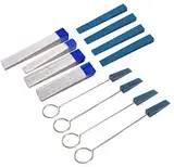 Jiayouy 12-teiliges Klavier-Stimmset Professionelles Metall-Gummi-Stimmdämpfer mit Wollfilz-Keildämpfer für Klavierreparatur-Zubehör