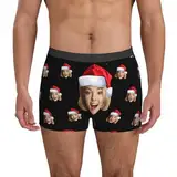 Eauptffy Personalisierte Unterhose Für Männer Mit Foto Gesicht Benutzerdefinierte Boxershorts Lustige Retroshorts Für Herren Valentinstag Weihnachten Geburtstag Geschenk Anpassen Boxer Briefs