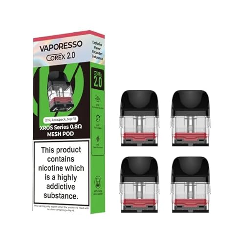 Vaporesso XROS 0.8 Corex 2.0 | Elektronische Zigarette | 30% mehr Geschmack und Haltbarkeit | Ohne Nikotin