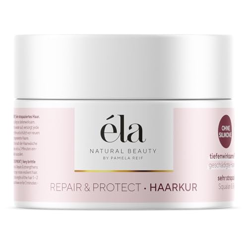 éla Natural Beauty Haarkur Repair & Protect, für geschädigtes Haar, mit Squalan & Bio-Mandelöl, Silikonfrei 200ml