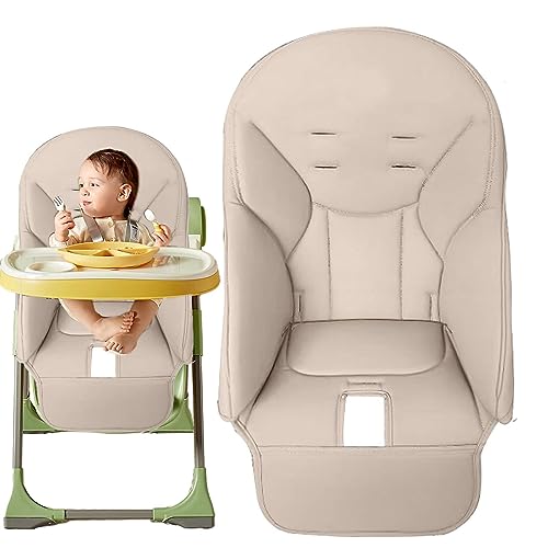 Baby Hochstuhl Bezug, Baby Hochstuhl Kissenbezug, Baby Esszimmerstuhl Sitzkissen Universeller Hochstuhl Sitzauflage PU Leder Ersatzbezug Geeignet Für Alle Arten Von Baby Esszimmerstühlen