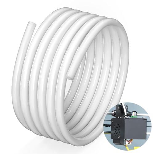 3m PTFE Schlauch (4mm OD, 2mm ID) – Ultra-Smooth Teflon Tube für 1,75 mm Filament – Perfekt für 3D-Drucker Extruder wie Creality/Ender/Prusa