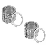 Ringring, Sicherungsringe, 100 Stück, externe Sicherungsringe, C-Clip, Retaining Snap Rings Edelstahl 304, geeignet für feste Lager und Elektrogeräte, 7 mm (Größe: 9 mm) (Size : 6 mm