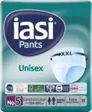 IASI Unisex-Pants mit hohem Schutz, 10 Einweghosen Größe XXL, Saugfähigkeit EXTRA, 10 Stück