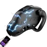 Elektroschock Keuschheitsgerät APP Smart Elektroschockkäfig Peniskäfig Mit Zeitpunkt, Positionierung, ElektroschockFunktion Wireless Chastity Cage Male BDSM Fetisch Bondage Keuschheit Sex Spielzeug