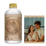 Foto Transfer Medium Gel, 200 ml Fototransferpapier für Holz, Fototransfergel zum Dekorieren von Möbeln, Familienaktivitäten, DIY Handwerk, Erinnerung an Menschen & Veranstaltungen