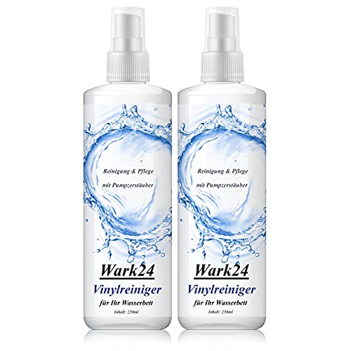 Wark24 Wasserbett Vinylreiniger 250ml - Reinigung & Pflege - mit Pumpzerstäuber - für Wassermatratzen/Wasserbetten (2er Pack)