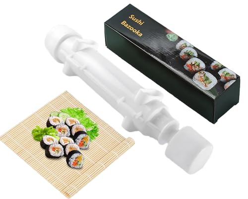 Chenivesss Sushi Maker Set, Sushi-Roller mit Bambus Sushi Matte, Schnelle Sushi-Macher, DIY Sushi Maschine für Anfänger zum Selber Machen, für Party, Zuhause, Picknick und Reisen