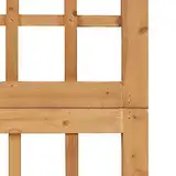 Trellis, Pflanzenunterstützung mit Raumteiler, Holz, Multifunktional, Faltbar für Rosen, Kletteranlagen, Privatsphäre, Komfort