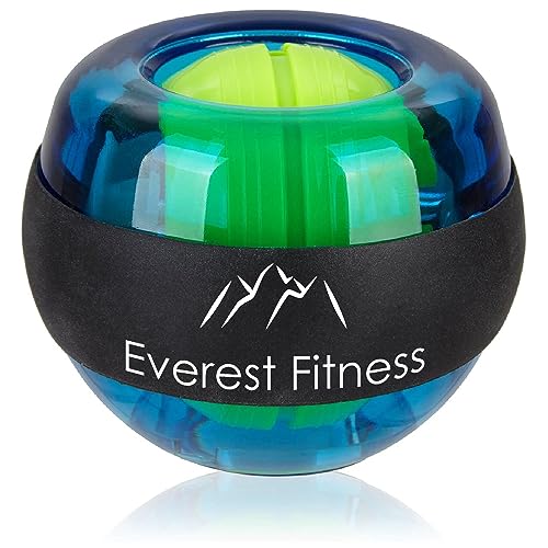 EVEREST FITNESS Gyroskopischer Handtrainer in grün zum Training der Hand- und Armmuskulatur - Hand Trainingsgerät, Gyroskop, Handgelenk Trainer mit einem ergonomischen Griff