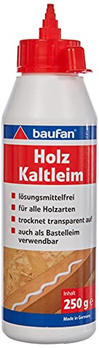 Baufan Holzkaltleim, für alle Holzarten, 250 g, transparent, 008802008