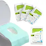 TenFans Toiletten-Sitzbezüge Einweg - 30 Stück einzeln verpackt für Reisen - Wasserdichte XL Bezüge für Erwachsene und Kinder - Reiseaccessoires für öffentliche Toiletten, Camping, Flugzeug