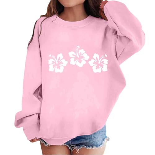 Generisch Sweatshirt Mädchen Pullover Grafik Kindermode Freizeitbekleidung Oberteile für Junge Mädchen (9-10 Years)