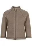 Mikk-line Walkjacke 80 Melange Denver | Oeko-TEX Standard 100 | Babyjacke mit Reißverschluss für Baby und Kinder | 100% Mulesing-Frei Merinowolle | Für Mädchen und Jungen | Umkehrbare Bündchen