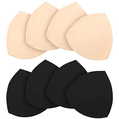 TopBine 4 Paar BH Einlagen Bra Pads herausnehmbaren Sport BH,Bikinis Unterwäsche Einsätze Pads