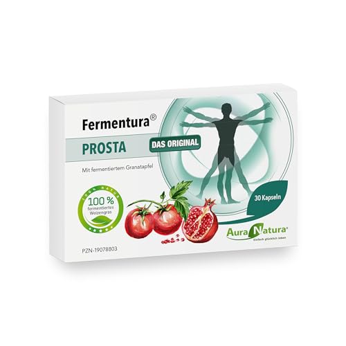 Aura Natura Fermentura Prosta - mit Kürbiskern-Extrakt, fermentierten Granatapfel-Extrakten & fermentiertem Weizengras - 30 Kapseln